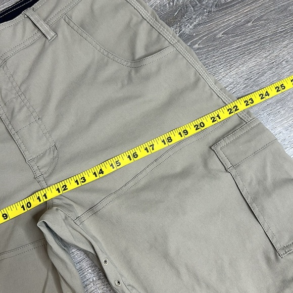 Prana Men’s Stretch Zion Convertible Cargo Pants in Sandbar Sz Med x 30L - Picture 10 of 13